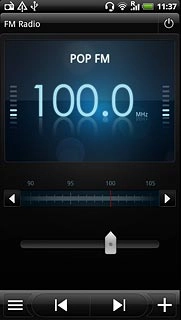 Press the turn off icon.