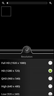 Press the required video quality.