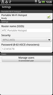 When the box next to the menu item is ticked (V), the function is turned on.