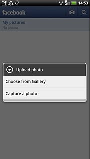 Press Choose from Gallery.Go to the required folder.