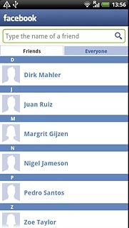 Press the required friend.