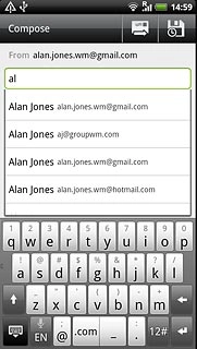Press the required contact.