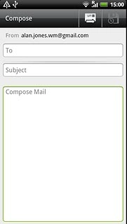Press the text input field.Write the required text.