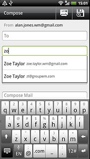 Press the required contact.