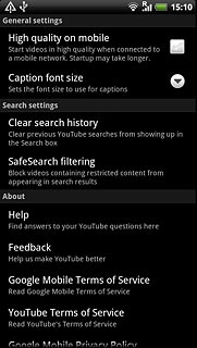 Press Clear search history.