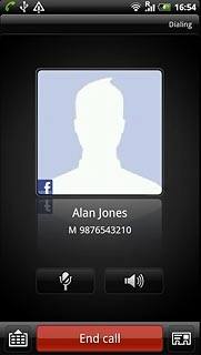 Press End call to end the call.