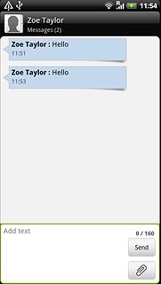 Read the required text message.