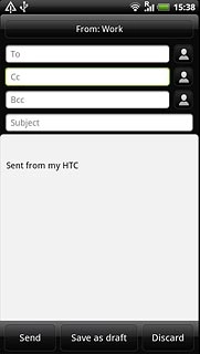 Press Cc.Key in the first letters of the required contact.Matching contacts are displayed.