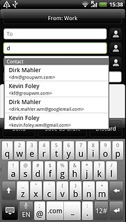Press the required contact.
