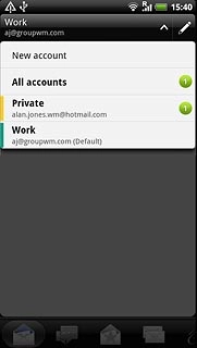 Press the required email account.