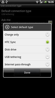 Press HTC Sync.