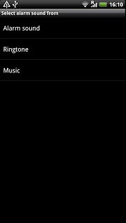 If you select Music: