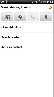 Press the directions icon.
