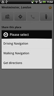 Press Get directions.