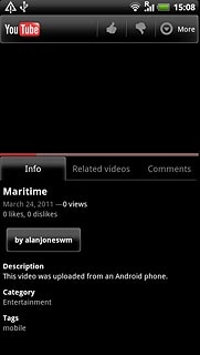 Start playing the required video clip, see above.Press More.