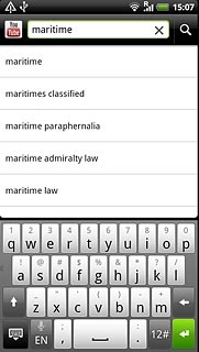 Key in the required search word and press the search icon.