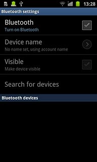 Press Bluetooth to turn Bluetooth on or off.