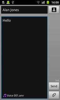 Press Send when you've finished your picture message.