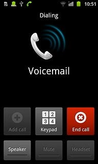 Press End call to end the call.