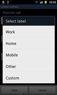 Press the required email type.