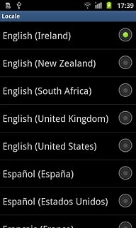 Press the required language.