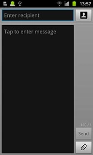 Press Enter recipient.Key in the first letters of the required contact.Matching contacts are displayed.