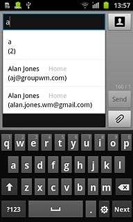 Press the required contact.