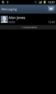 Press the required sender.