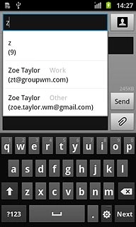 Press the required contact.