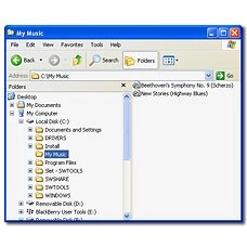 Go to the required folder in your computer's file system.