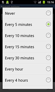 Press the required period.