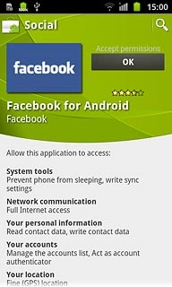 Press OK.Wait while the application is downloaded and installed.