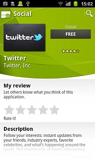 Press the field below Install.