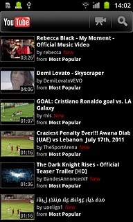 Press the search icon.