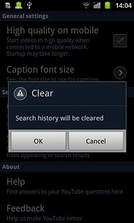 Press OK to confirm.
