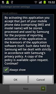 Press OK to confirm.