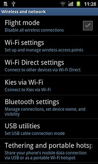 Press USB utilities.