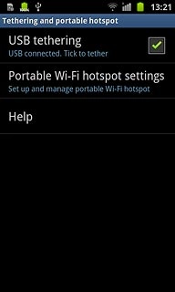 When the box next to the menu item is ticked (V), the function is turned on.