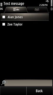 Press the required contact.