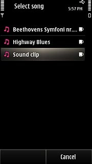 Press the required file.