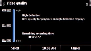Press the required video quality.