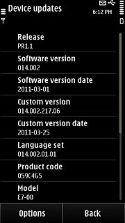 View your phone's software version below Software version.