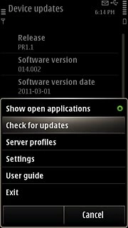 Press Check for updates.Follow the instructions on the display to update your phone's software.