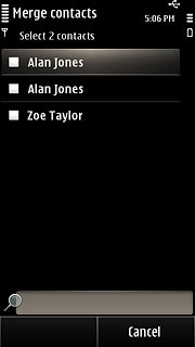 Press the required contacts to select them.