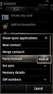 Press Mark all.