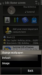 Press Default or Image.