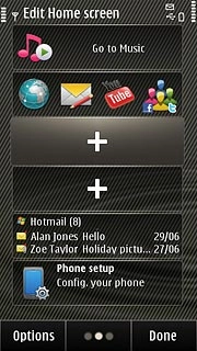 To add a display shortcut:Press +.