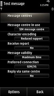 Press Message centres.