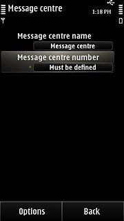 Press Message centre number.Key in +61415011501 