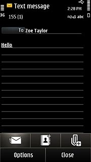 Press the send icon.